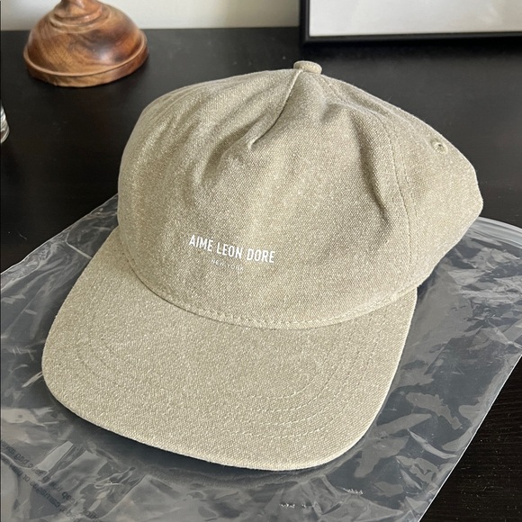 Aimé Leon Dore Beige Logo Baseball Cap - Picture 3 of 5